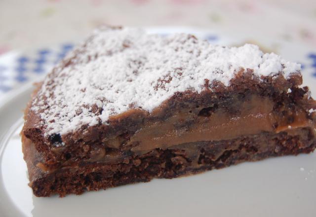 Gâteau au chocolat macaronné