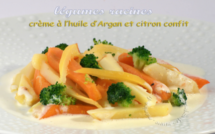 Légumes anciens à l'huile d'Argan et au citron confit