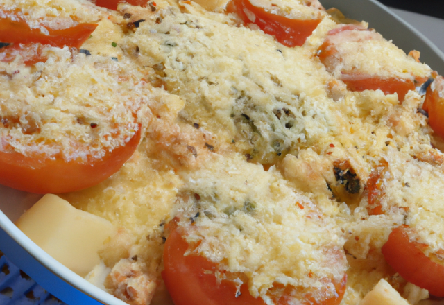 Crumble à la tomate et mozzarella