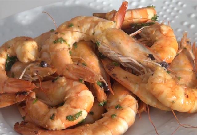 Crevettes marinées