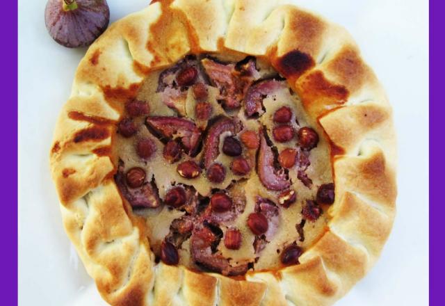 Tarte rustique « noisettine » aux figues