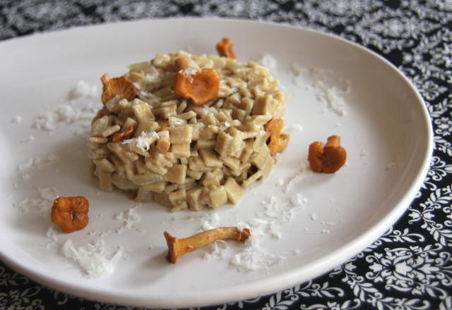 Crozets aux girolles façon risotto