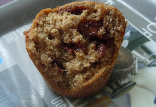 Muffins noisette-pralinoise sans beurre