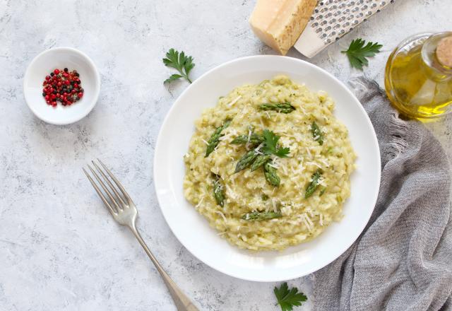 Risotto aux asperges vertes et parmesan