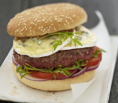 Bresse-burger : le burger au Bresse Bleu