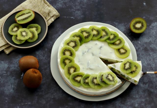 Gâteau sans cuisson au Kiwi de l'Adour IGP