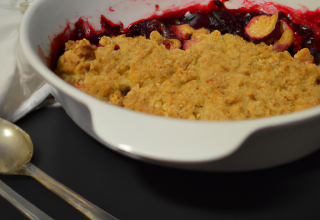 Crumble aux fruits rouges de grand-mère