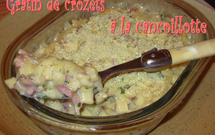 Gratin de crozets à la cancoillotte