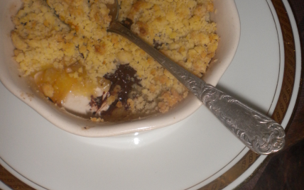 Crumble poire et chocolat