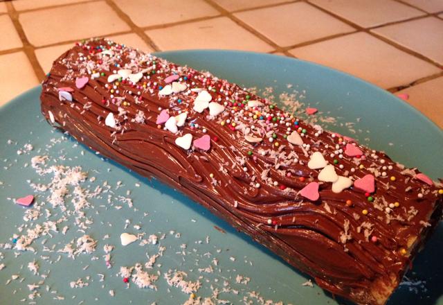 Roulé au Nutella ou bûche de Noël