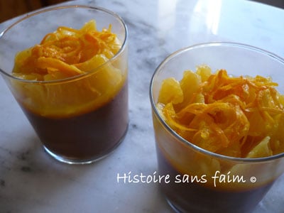 Verrine chocolat-orange