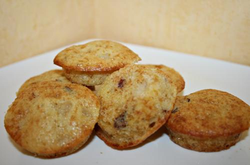 Muffins aux pommes noisettes et raisins