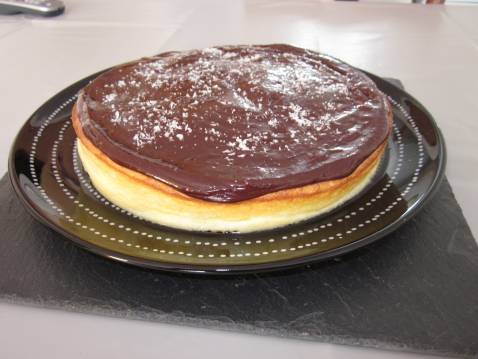 Flan coco et chocolat comme un bounty