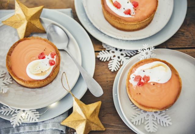 Tartelettes meringuées au pamplemousse et au Poivre de Timut