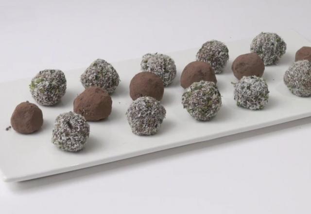 Petites truffes au chocolat