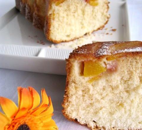 Cake d'été à la pêche