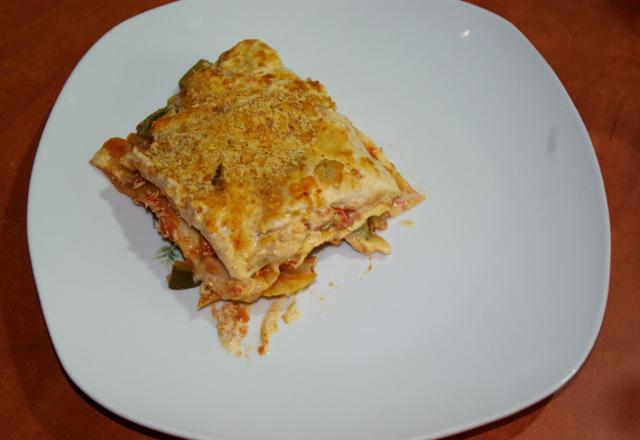 Lasagnes végétarienne aux courgettes.