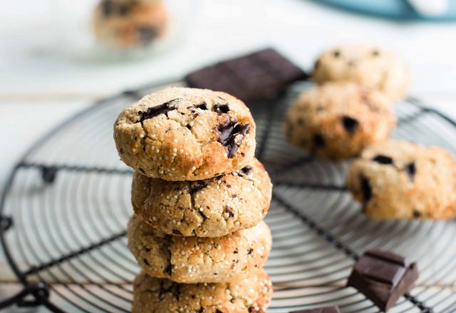 Cookies de quinoa aux pépites de chocolat