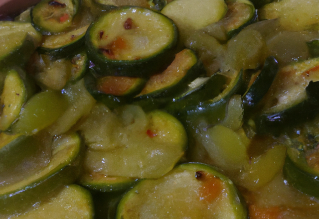 Courgettes à l'aigre doux