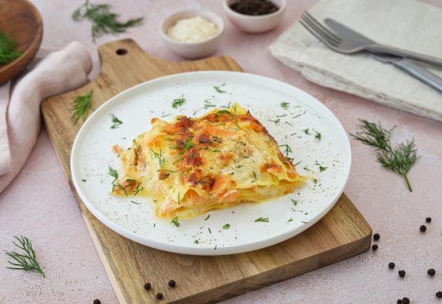 Lasagnes au saumon fumé