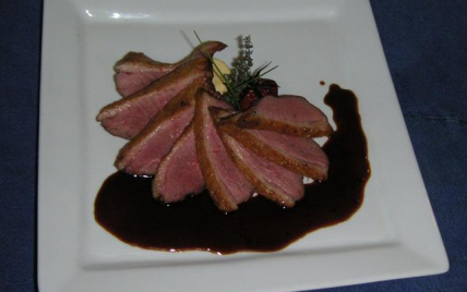 Magret de canard au miel et vinaigre balsamique