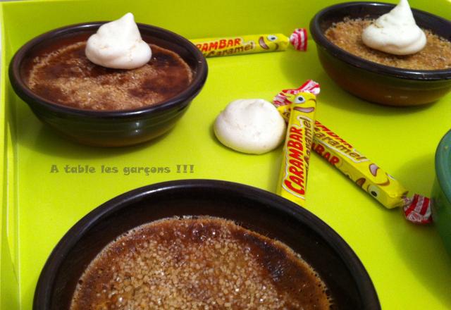 Crème brûlée au carambar originale