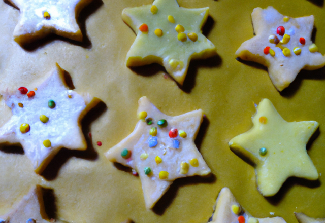 Biscuits de Noël colorés