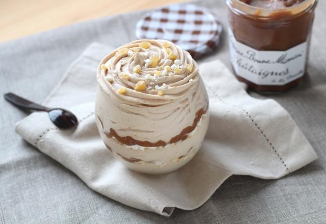 Mousse aux marrons façon Mont-Blanc