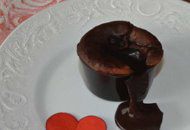 Cœur coulant au chocolat noir