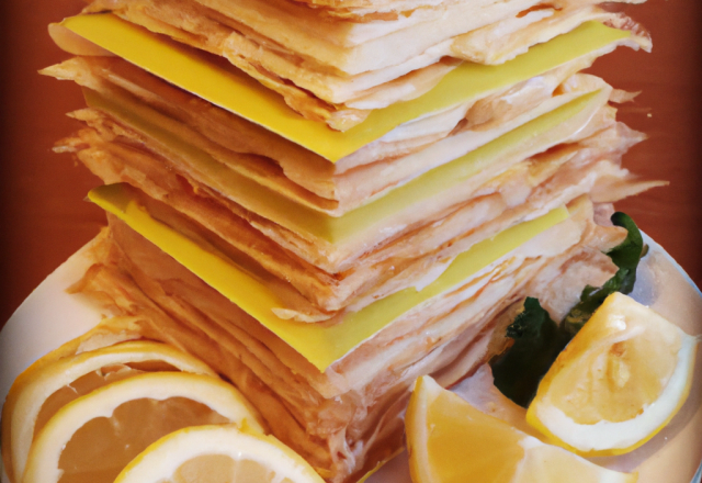 Mille feuilles au citron