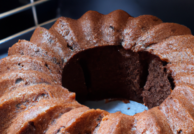 Cake au chocolat en machine a pain