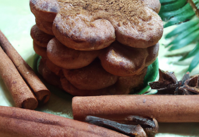 Cookies au gingembre quatre-épices et pigons de pin