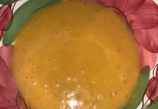 Soupe de courge-coco-curry