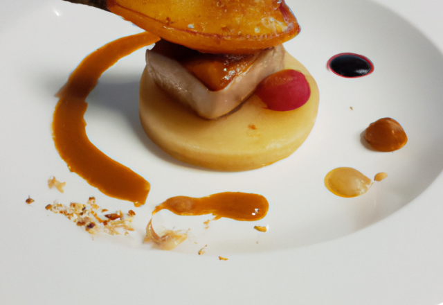 Régal de foie gras sur sa pomme de terre chaude