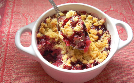 Crumble aux fruits rouges maison