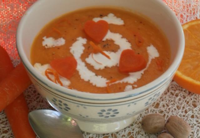 Soupe à la courge, carotte et orange