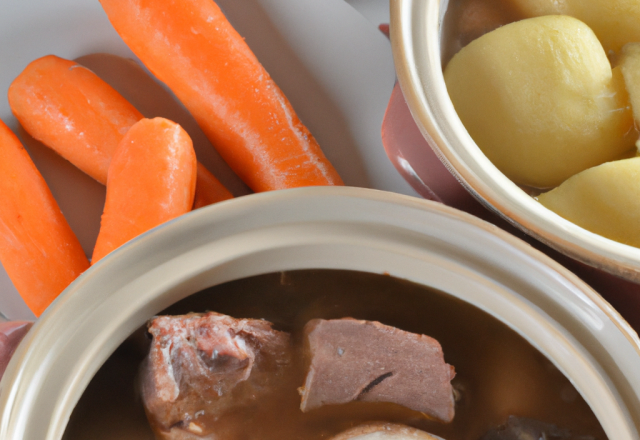 Pot au feu en 3 services