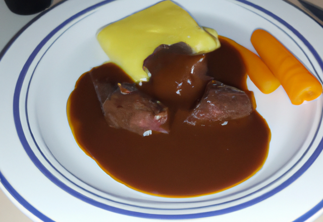 Kangourou sauce grand veneur