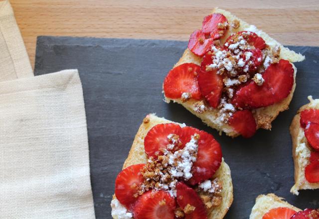 Croques fraises speculoos