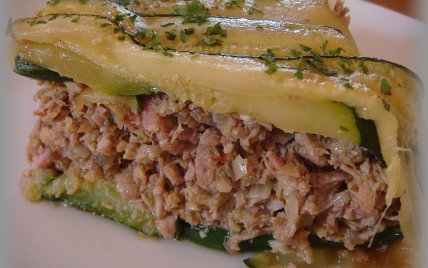 Charlotte d'agneau aux courgettes