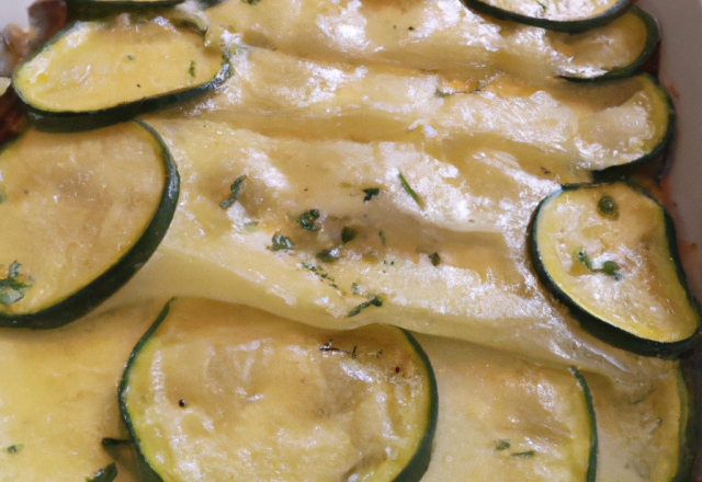 Gratin de courgettes pour débutants