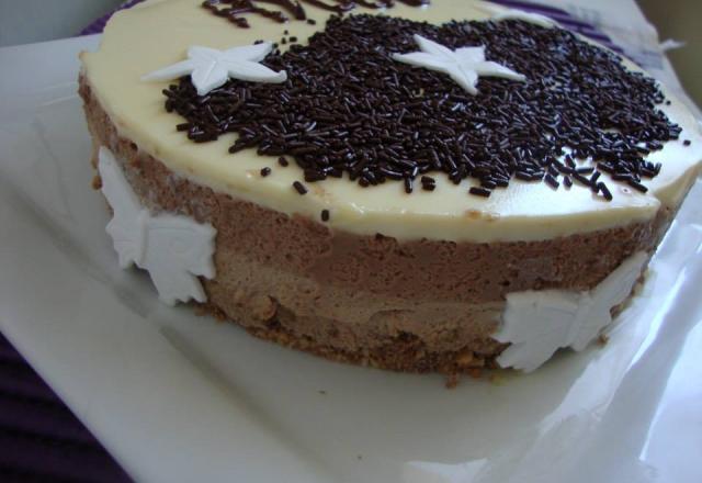 Bavarois praliné choco blanc