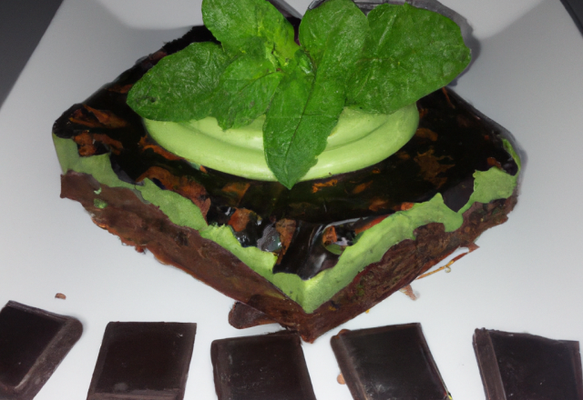 Gâteau chocolat menthe