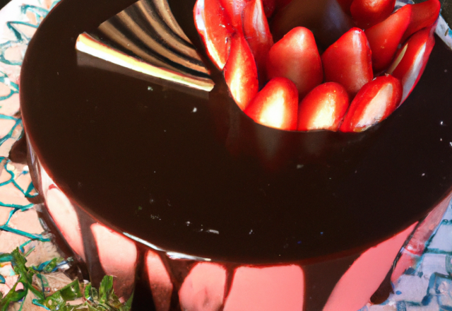 Entremet chocolat - fraise