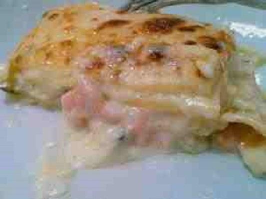 Lasagnes au saumon et à la sole