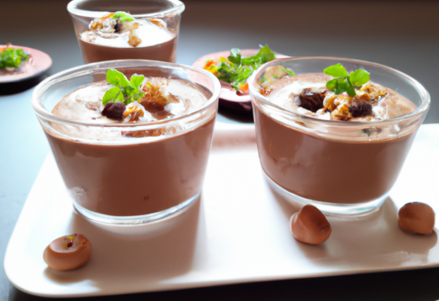 Mousse chocolat-cacahuètes