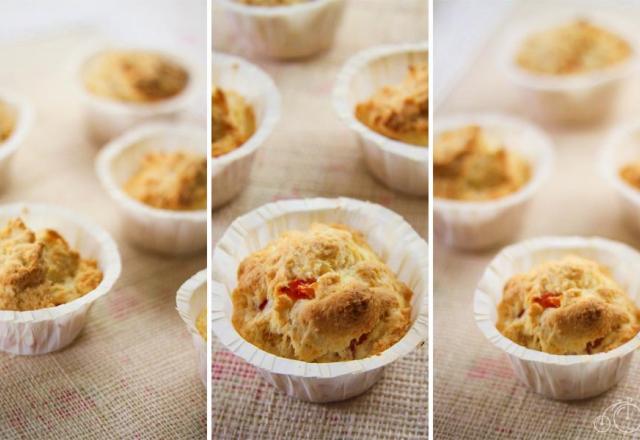 Cupcakes gruyère-tomate