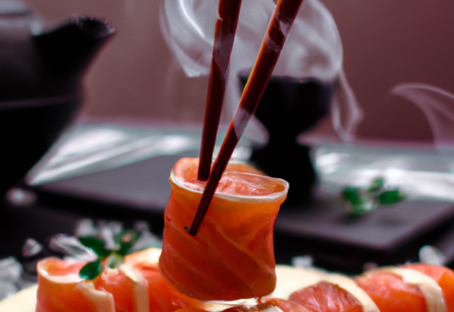 Sushi au saumon fumé de Norvège