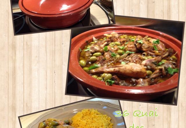 Tajine de poulet aux citrons confits