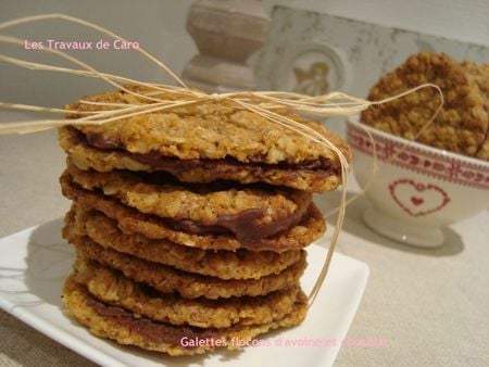 Biscuits flocons d'avoine et chocolat